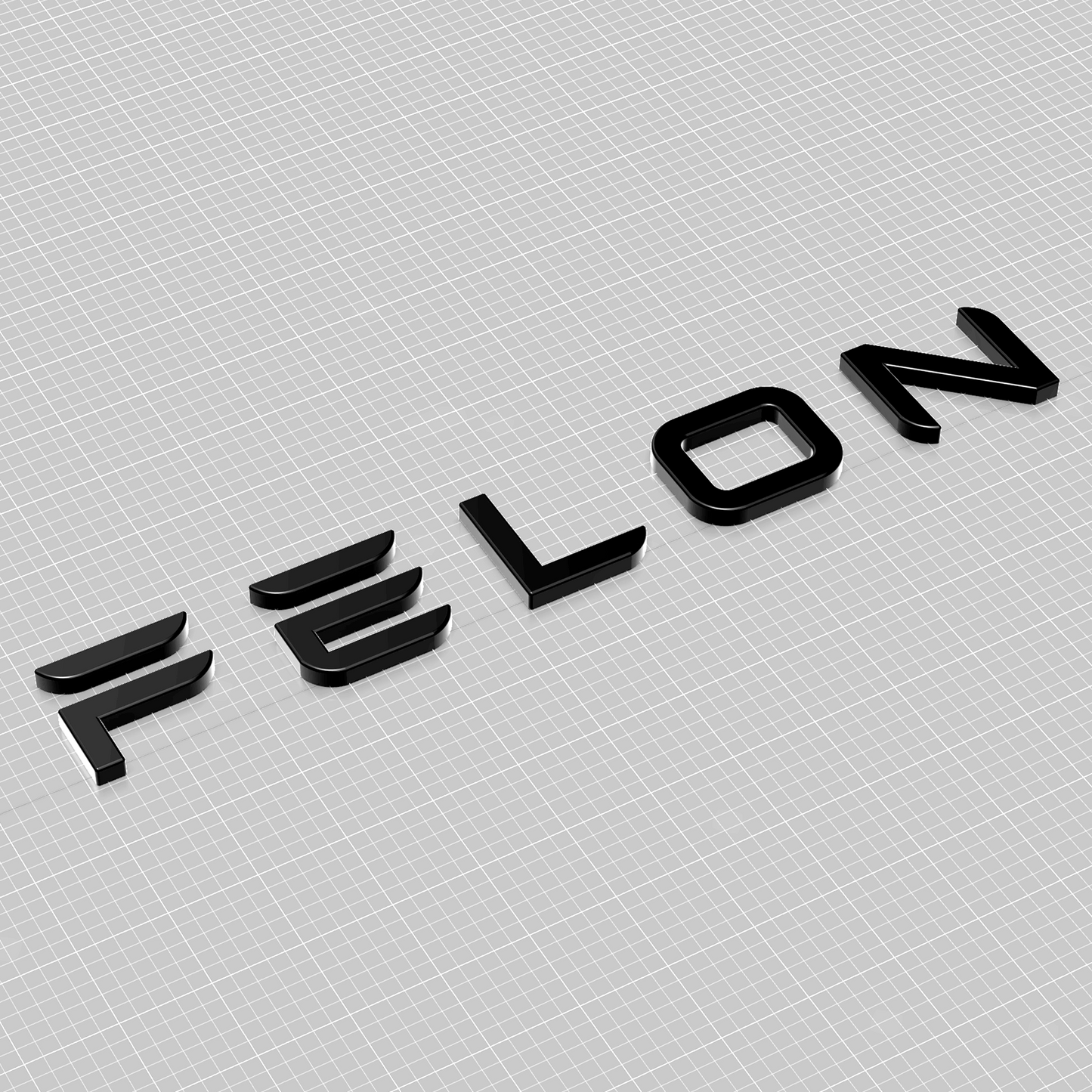 FELON Tesla Badge – Matte Black or Chrome 3D Emblem | Fits Model 3/Y/S/X