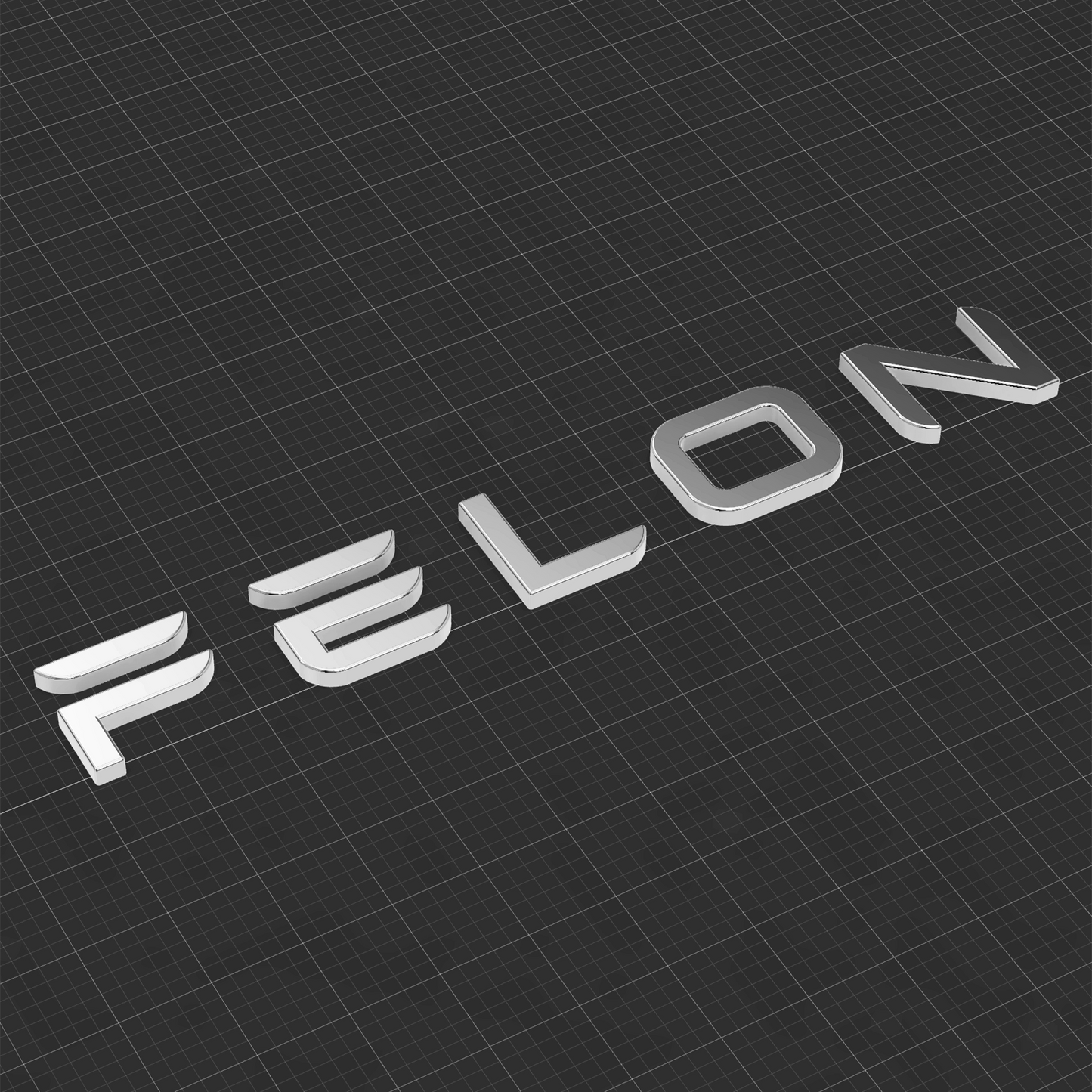 FELON Tesla Badge – Matte Black or Chrome 3D Emblem | Fits Model 3/Y/S/X